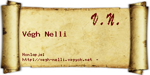 Végh Nelli névjegykártya