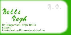 nelli vegh business card